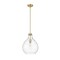 Z-Lite Bon Air Pendant, 1-Light, 13 In.W x 17.5 In.H, Modern Gold/Clear 496P13-MGLD - alternate 8